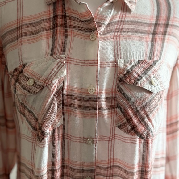 Jessica Simpson Long Sleeve Button Down Plaid Size S - Picture 3 of 11